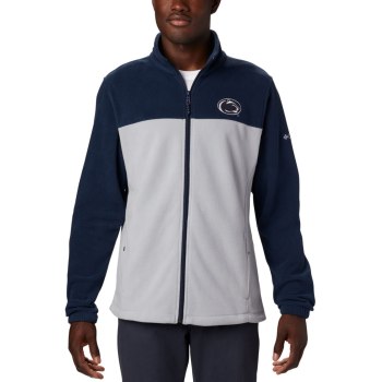 Columbia Jas Heren, Collegiate Flanker III Fleece - Penn State Donkerblauw Grijs, 78QUWYMCD